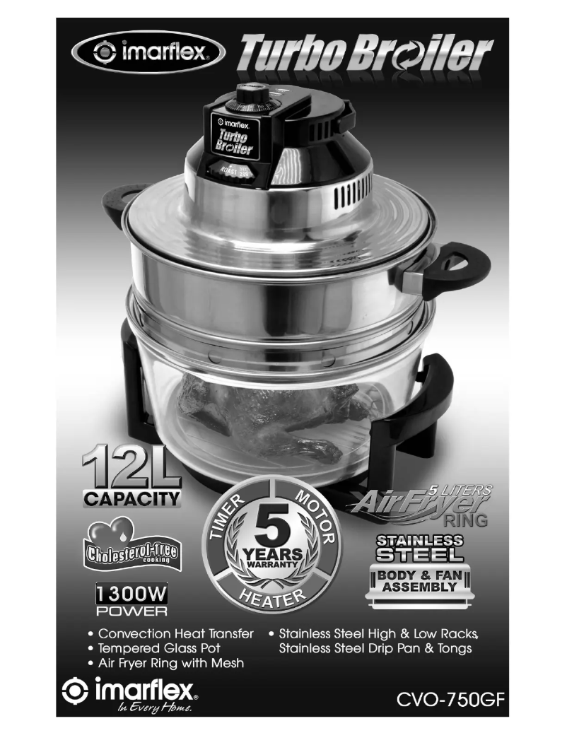 Página 1 del manual Manual de usuario Imarflex Turbo Broiler CVO-750GF