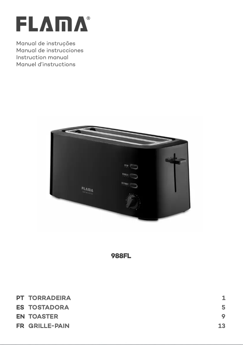 Imagen de la primera página del manual del dispositivo 988FL