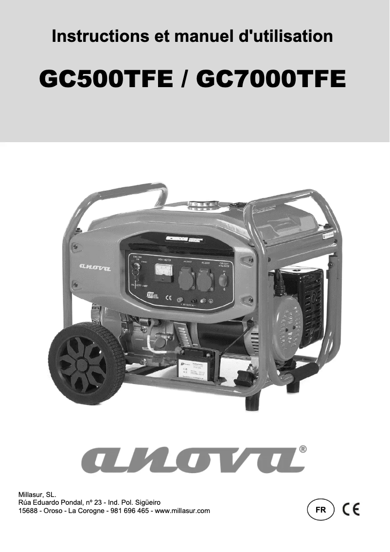 Página 1 del manual Manual de usuario Anova GC5500TFE