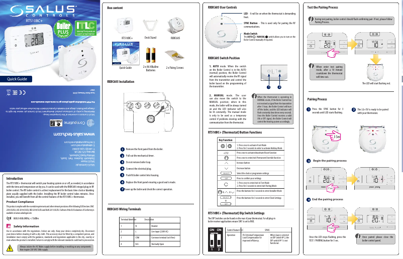 Página 1 del manual Manual de usuario Salus RT510BC+