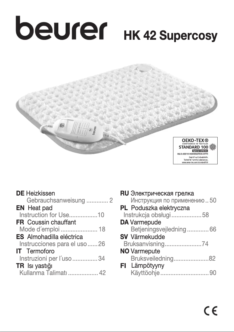 Página 1 del manual Manual de usuario Beurer HK 42