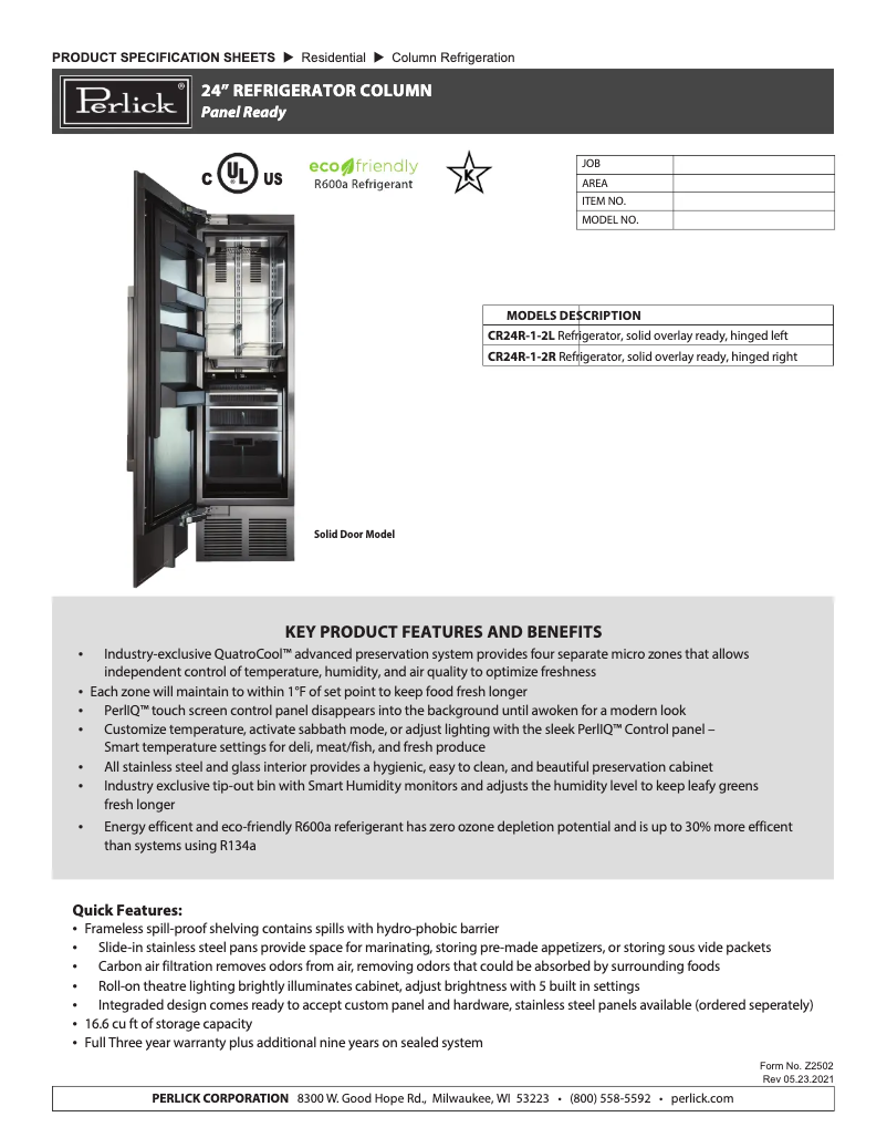 Imagen de la primera página del manual del dispositivo CR24R-1-2L