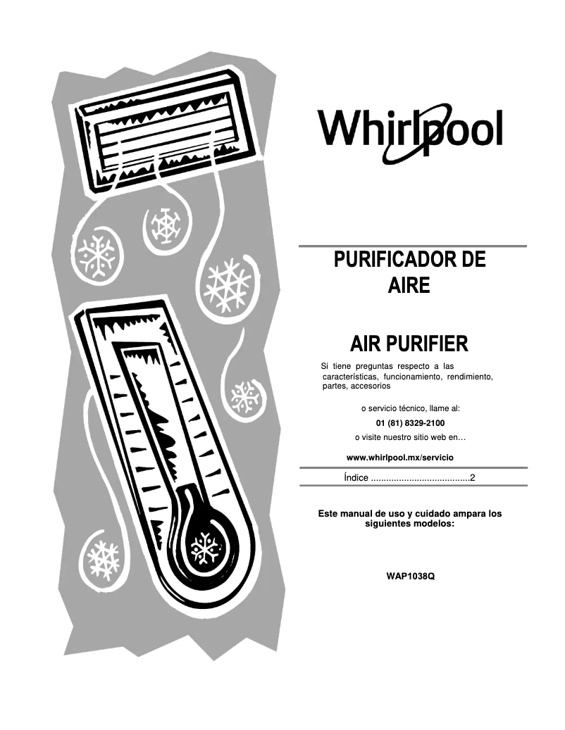 Imagen de la primera página del manual del dispositivo WAP1038Q