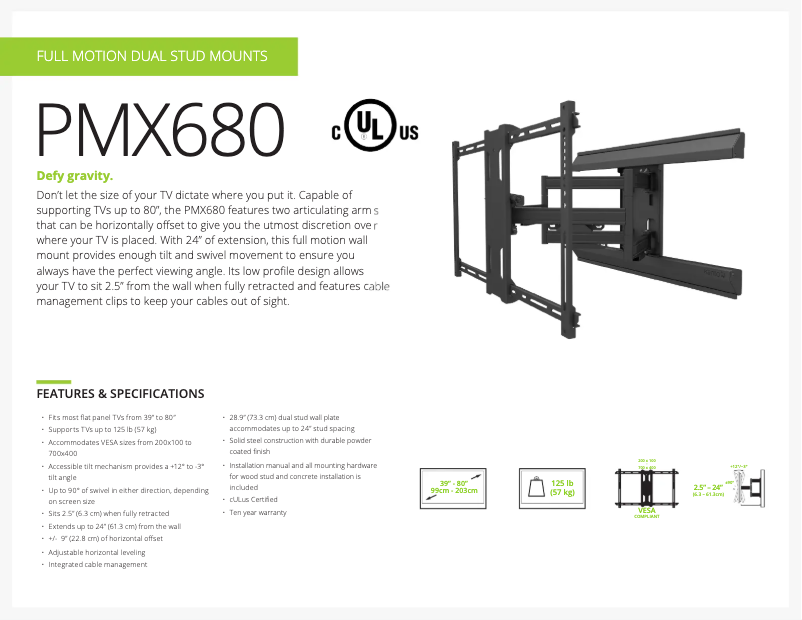 Página nº 1 - Ficha técnica Kanto PMX680
