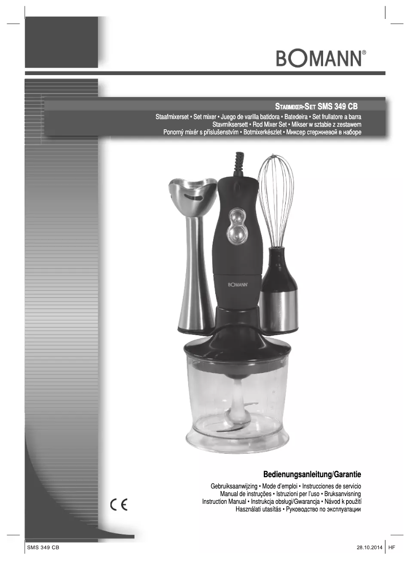 Página nº 1 - Manual de usuario Bomann SMS 349 CB