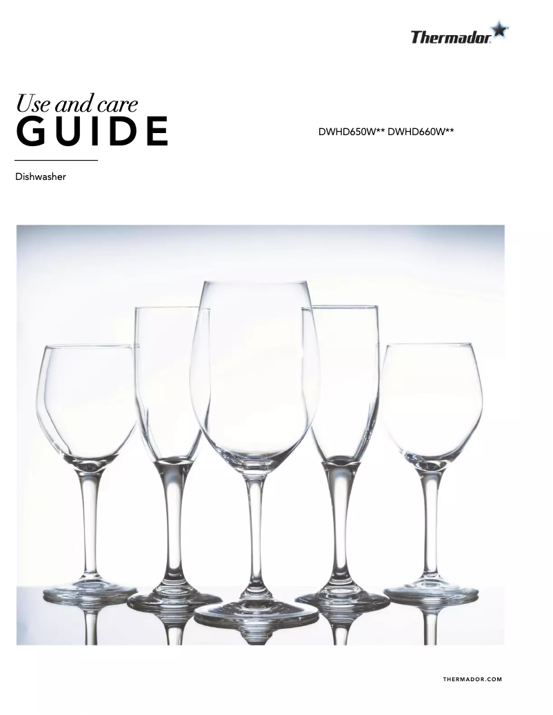 Página 1 del manual Manual de uso y mantenimiento Thermador DWHD650WFM