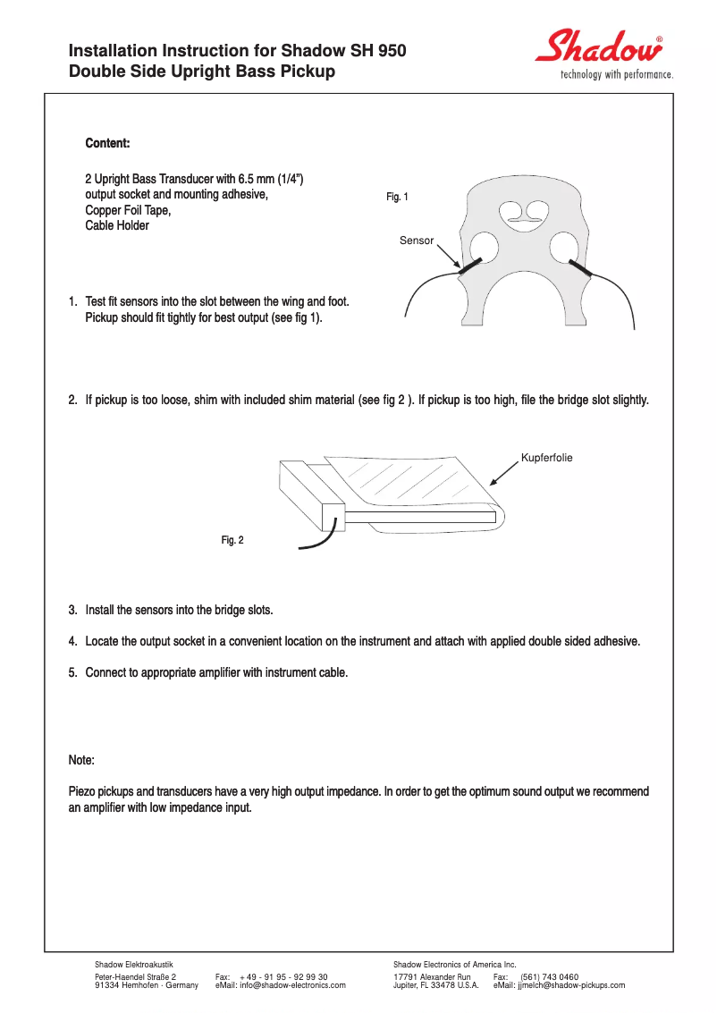 Imagen de la primera página del manual del dispositivo SH950