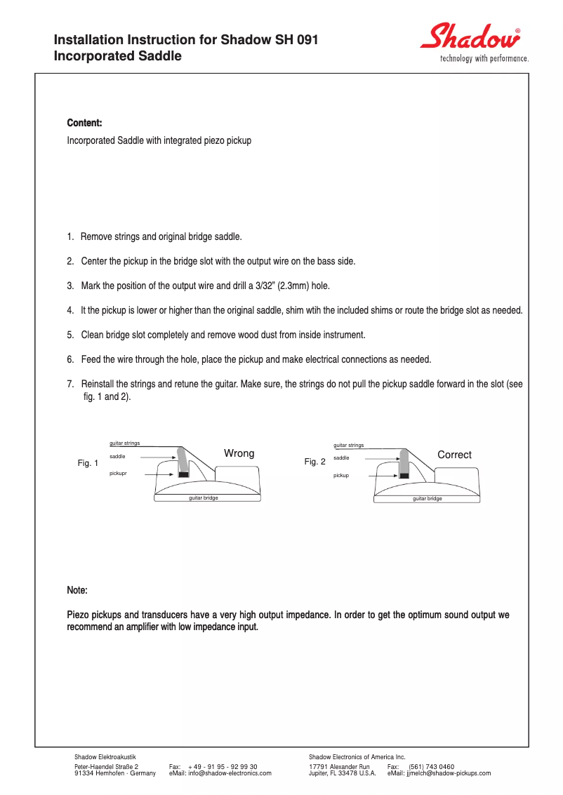 Imagen de la primera página del manual del dispositivo SH091