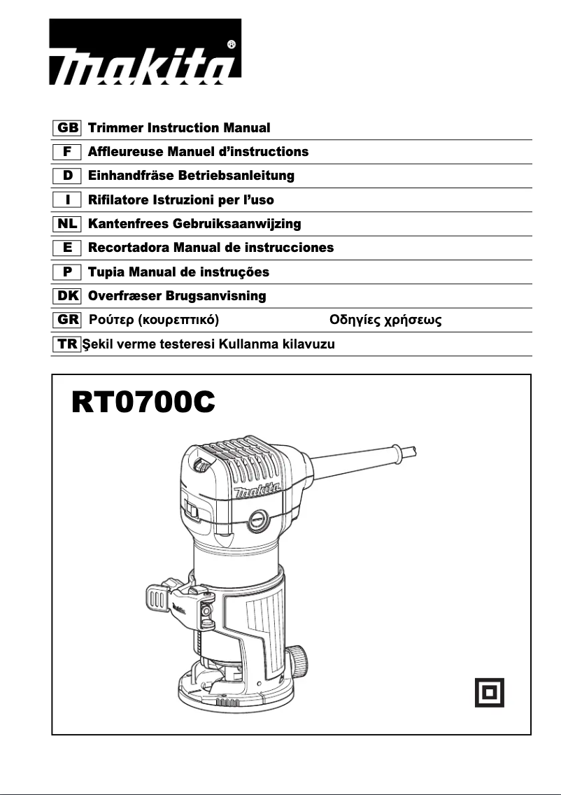Imagen de la primera página del manual del dispositivo RT0700C