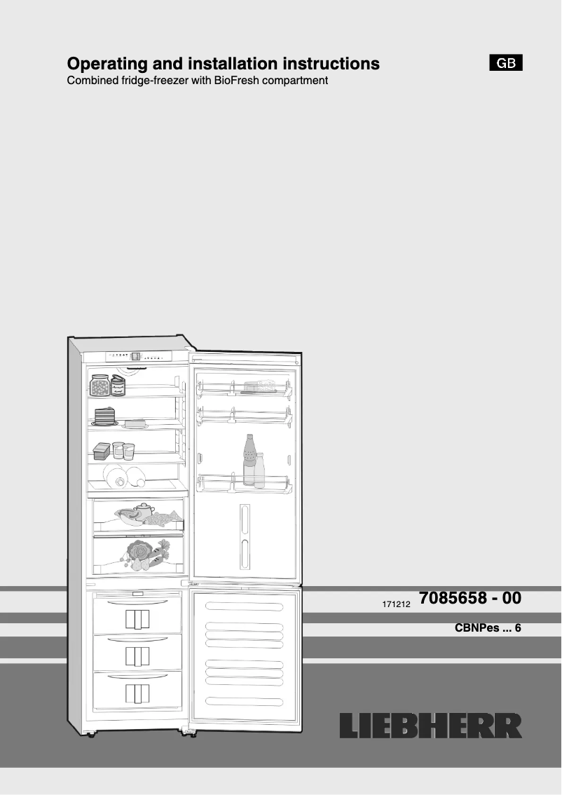 Página 1 del manual Manual de usuario Liebherr CBNPes 3756 Premium
