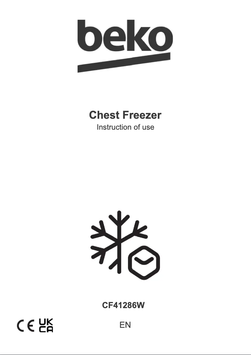 Página 1 del manual Manual de usuario Beko CF41286W