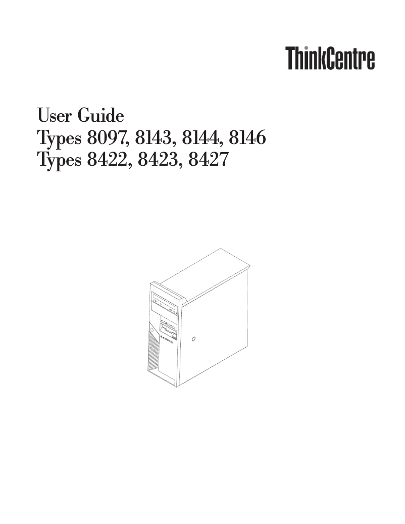 Imagen de la primera página del manual del dispositivo ThinkCentre A51p