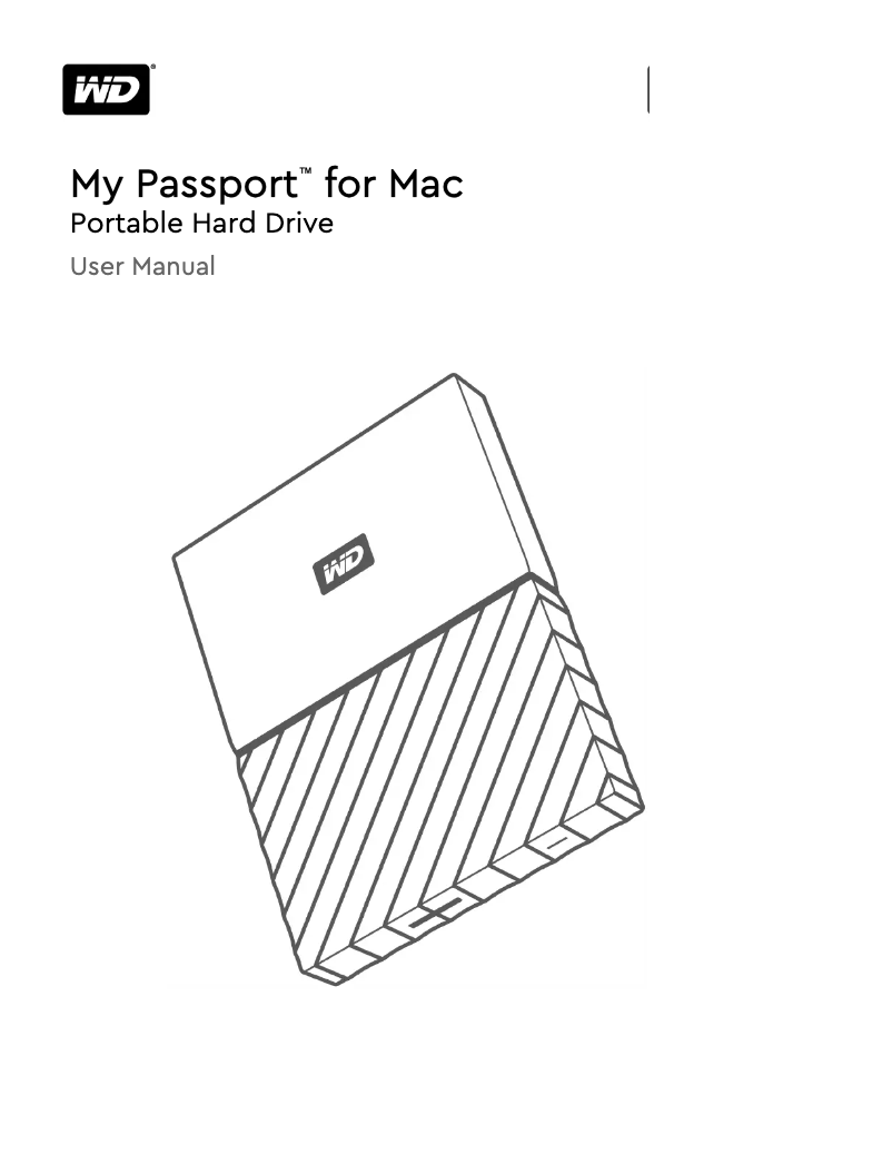 Imagen de la primera página del manual del dispositivo My Passport Mac
