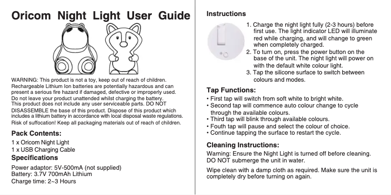 Imagen de la primera página del manual del dispositivo ONBF05