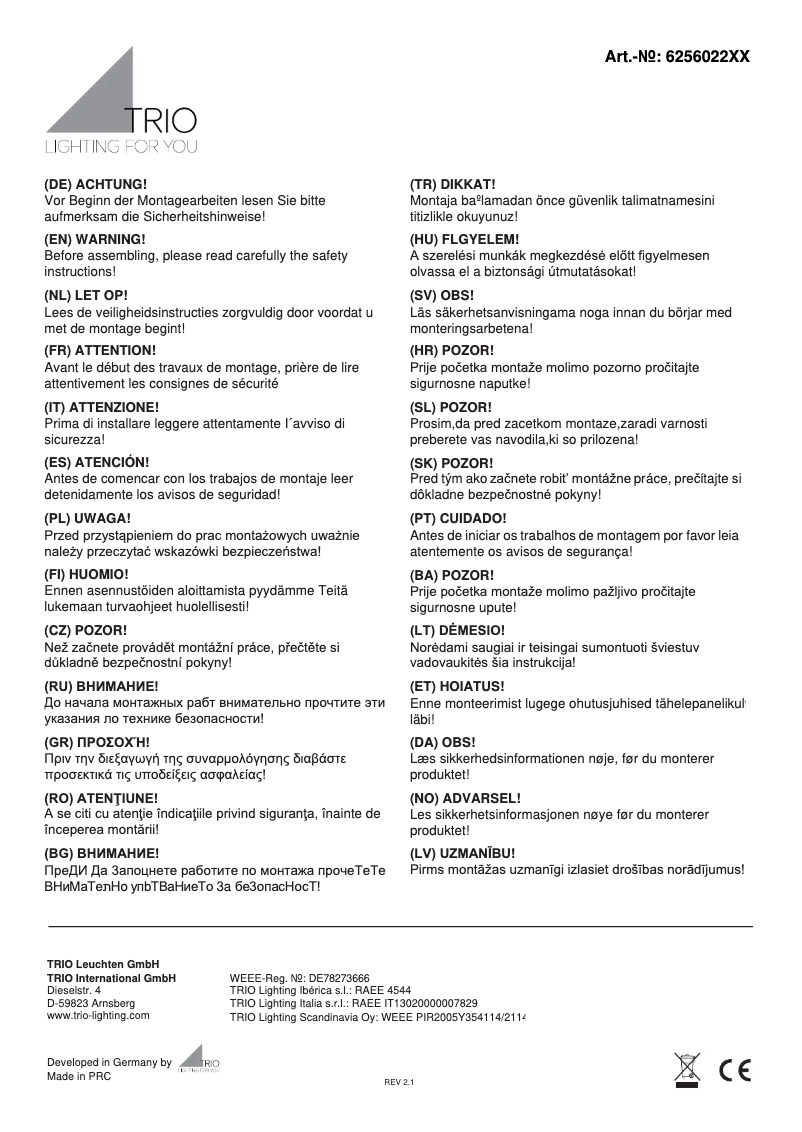 Imagen de la primera página del manual del dispositivo Rhea 625602231