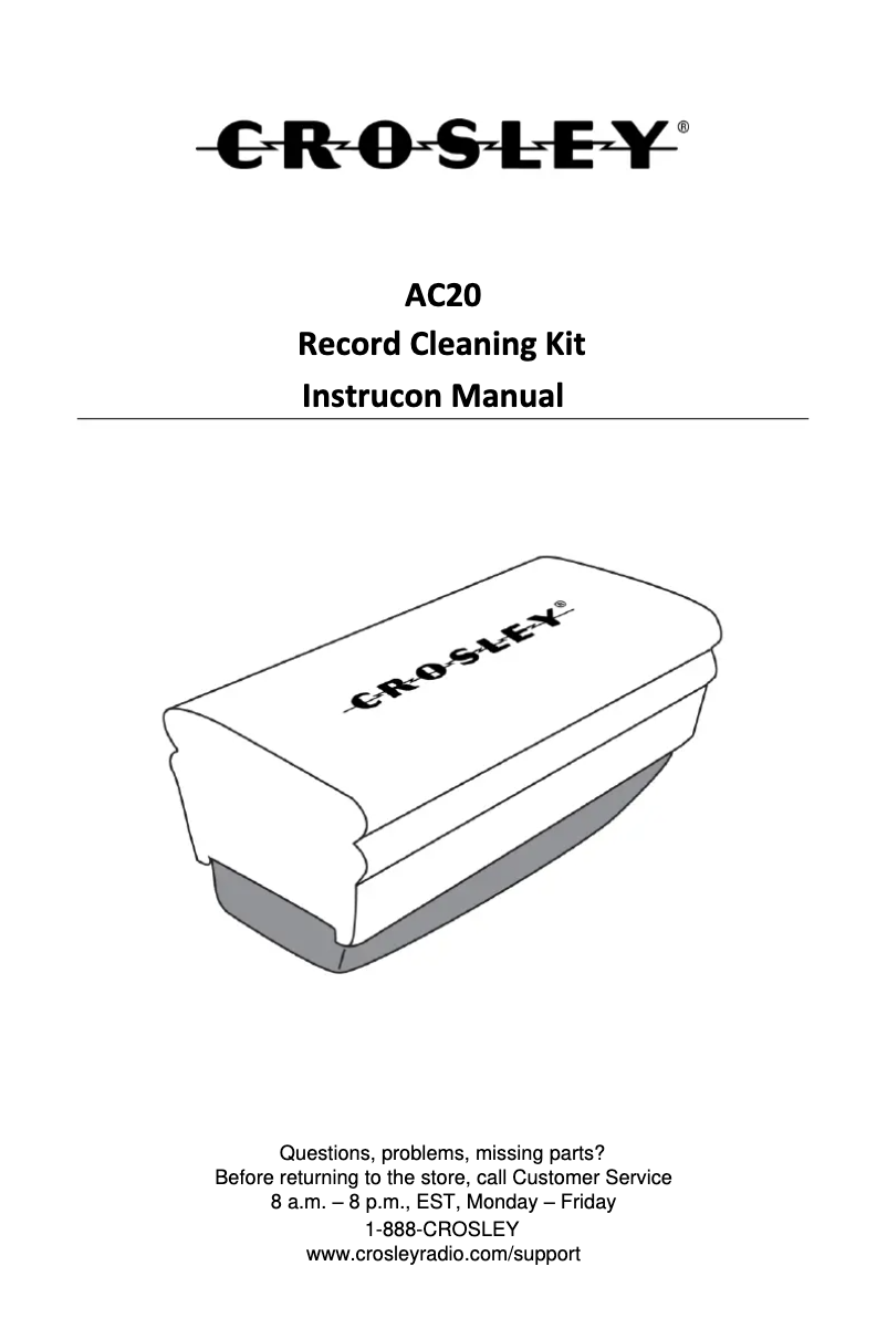 Página 1 del manual Manual de usuario Crosley AC20