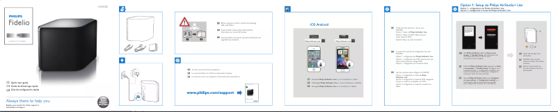 Imagen de la primera página del manual del dispositivo Fidelio AW5000
