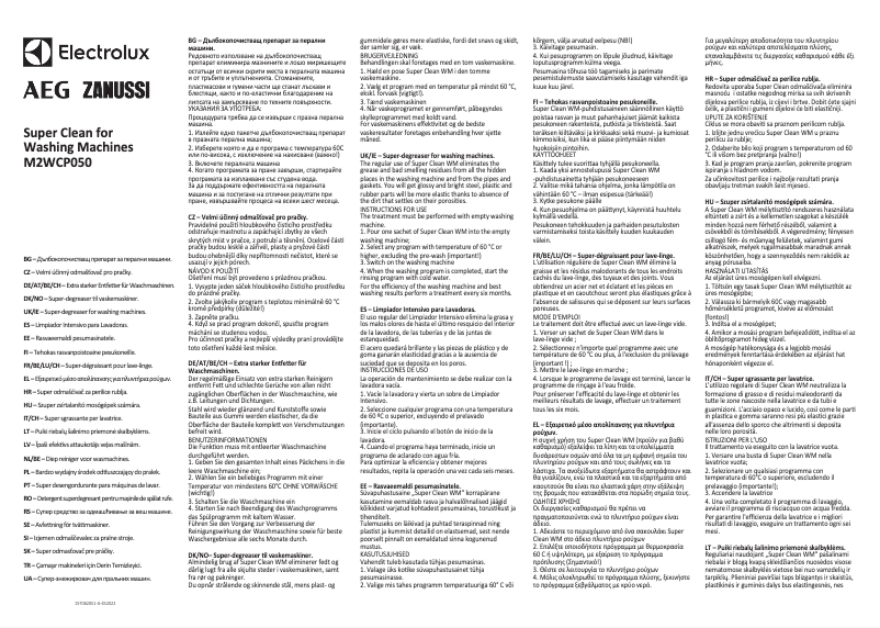 Imagen de la primera página del manual del dispositivo M2WCP050