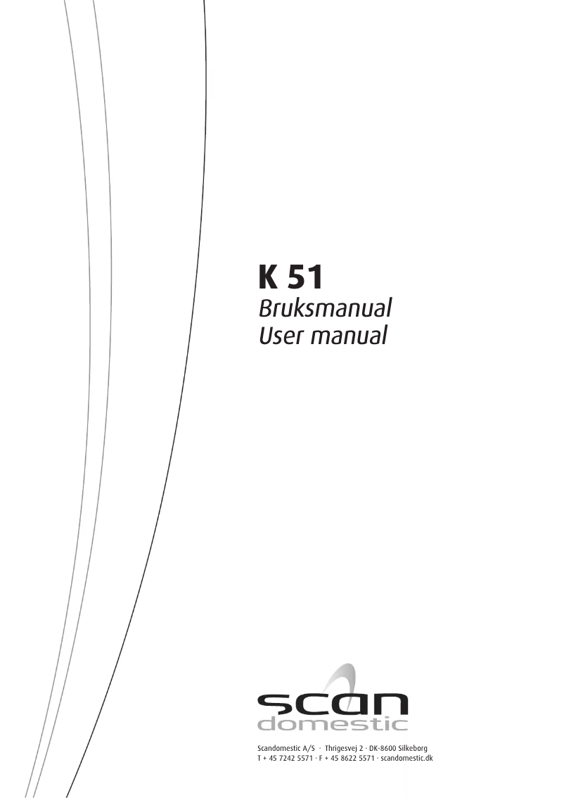 Imagen de la primera página del manual del dispositivo K 51