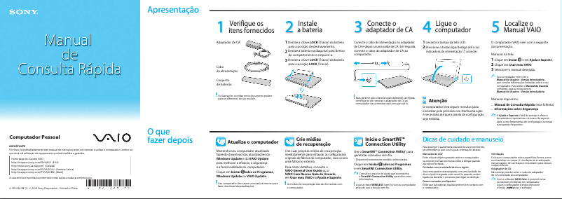 Página nº 1 - Manual de usuario Sony Vaio VPCEE25