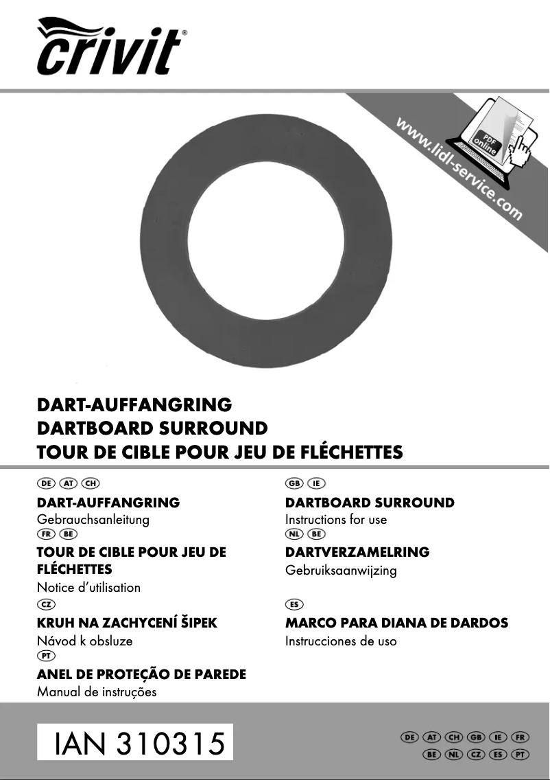 Imagen de la primera página del manual del dispositivo IAN 310315