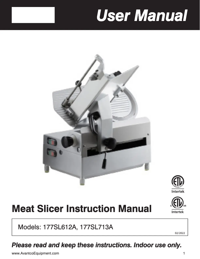 Imagen de la primera página del manual del dispositivo SL612A
