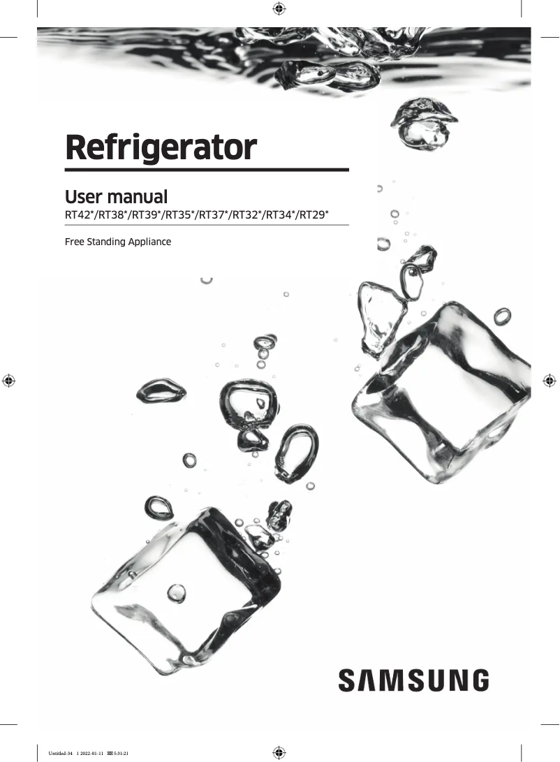 Imagen de la primera página del manual del dispositivo RT37K5532BS