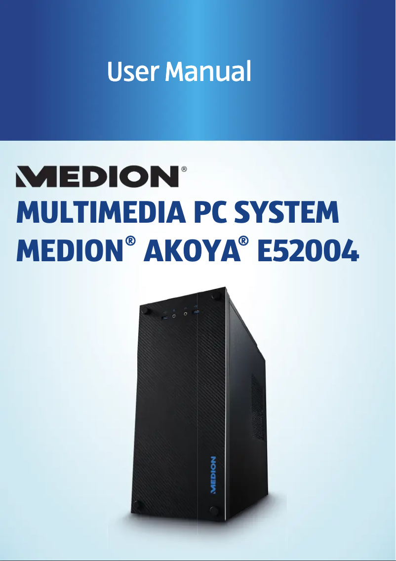 Página nº 1 - Manual de usuario Medion Akoya E52004 (MD 34755)