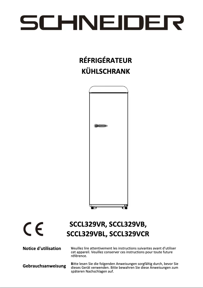 Imagen de la primera página del manual del dispositivo SCCL329VR