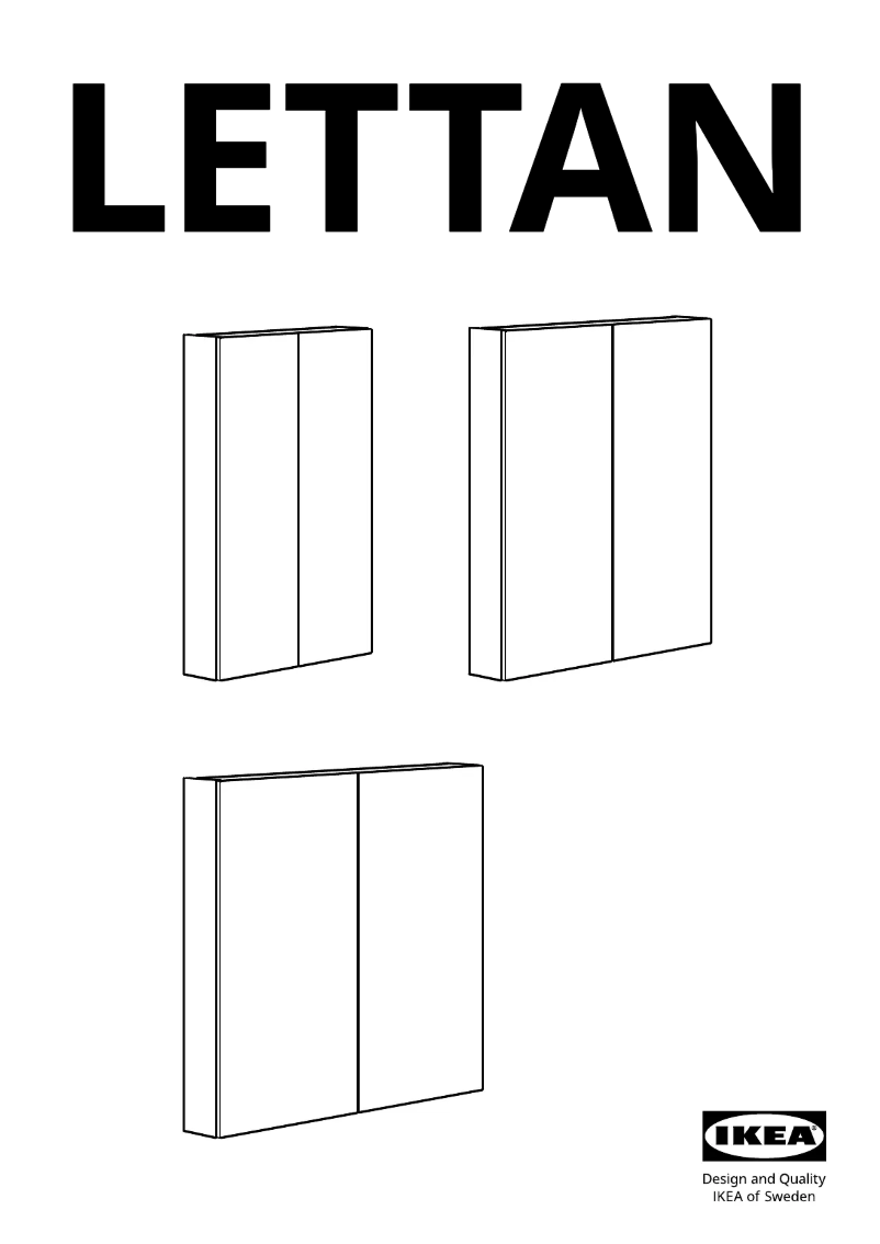 Página 1 del manual Manual de usuario Ikea LETTAN 005.354.98