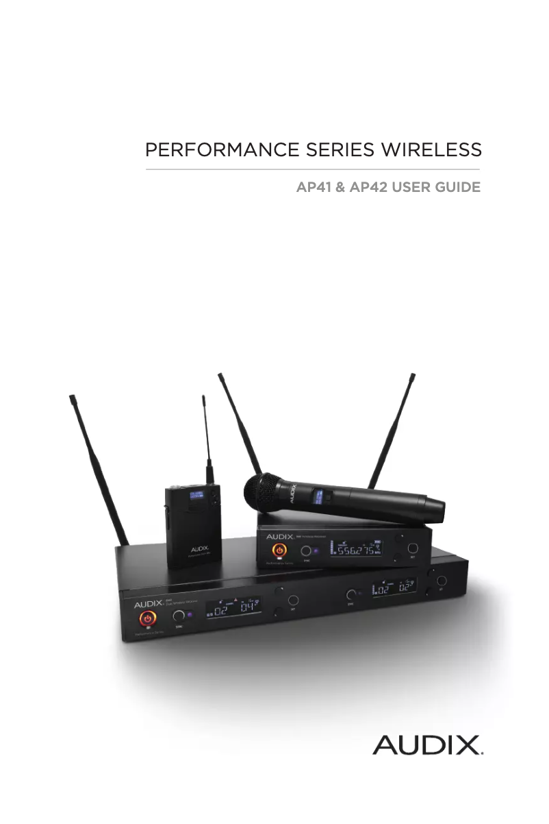 Página 1 del manual Manual de usuario Audix AP42