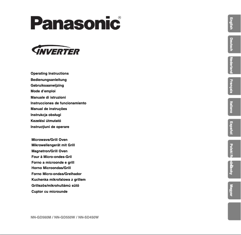 Imagen de la primera página del manual del dispositivo NN-SD450W