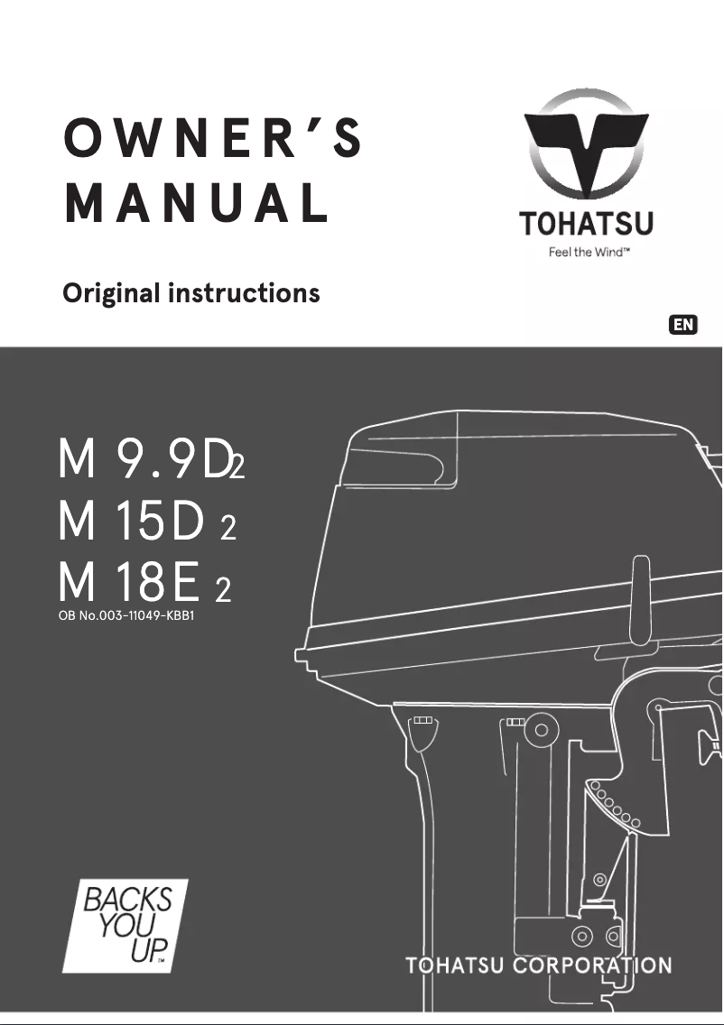 Página nº 1 - Manual de usuario Tohatsu M18E2