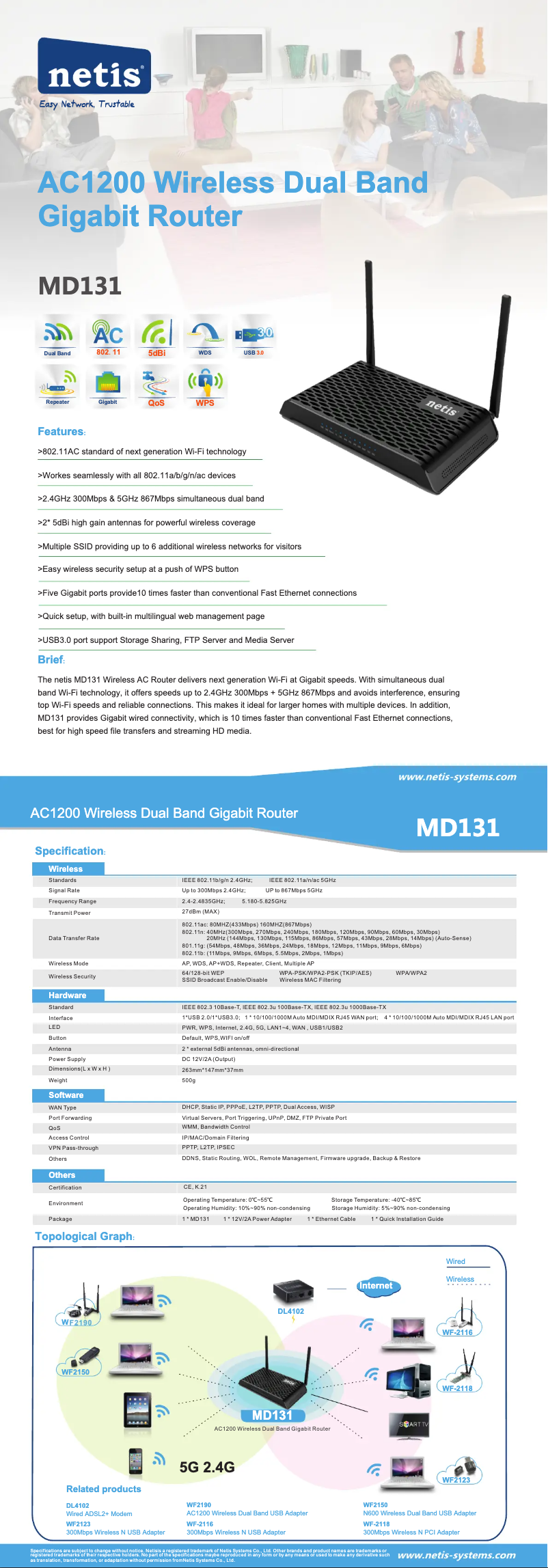 Imagen de la primera página del manual del dispositivo MD131