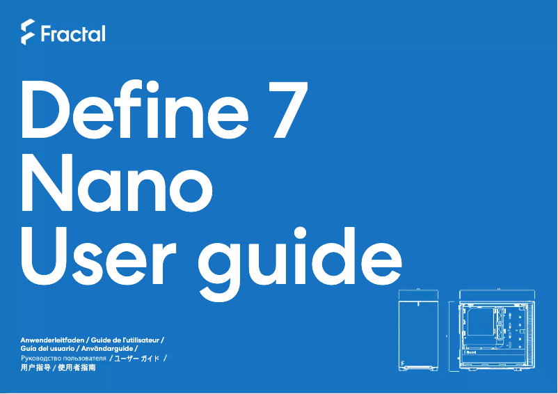 Imagen de la primera página del manual del dispositivo Define 7 Nano
