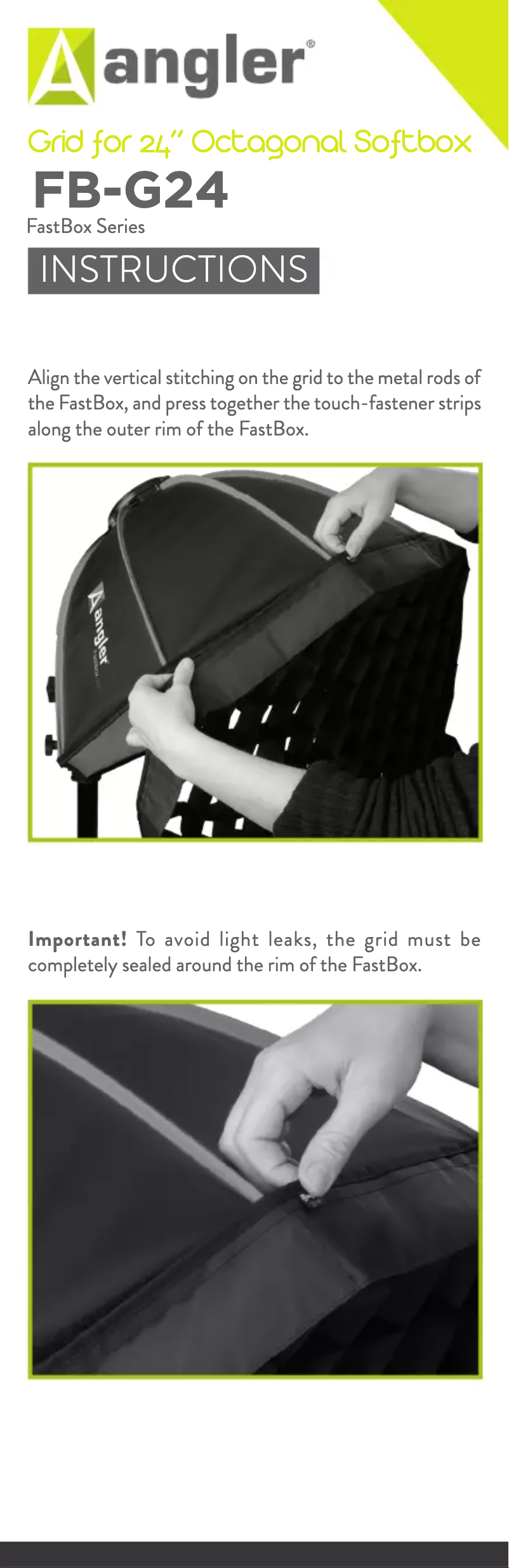 Imagen de la primera página del manual del dispositivo FB-G24