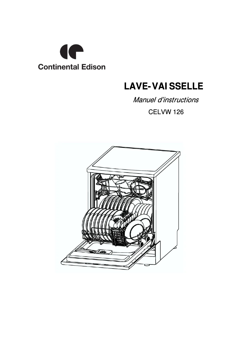 Página 1 del manual Manual de usuario Continental Edison CELVW126
