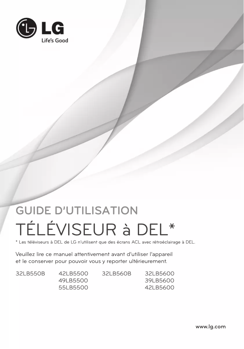 Imagen de la primera página del manual del dispositivo 42LB5600