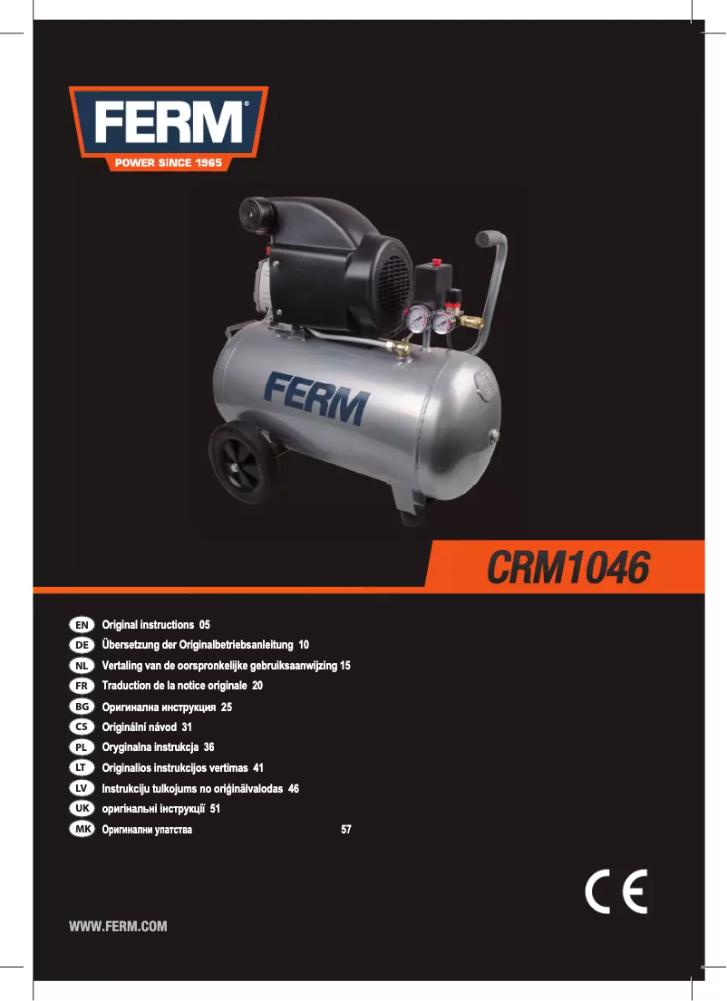 Imagen de la primera página del manual del dispositivo CRM1046