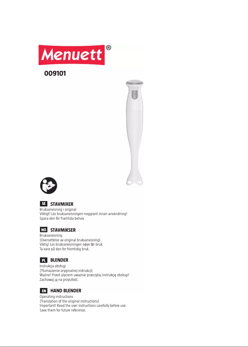 Imagen de la primera página del manual del dispositivo 009-101