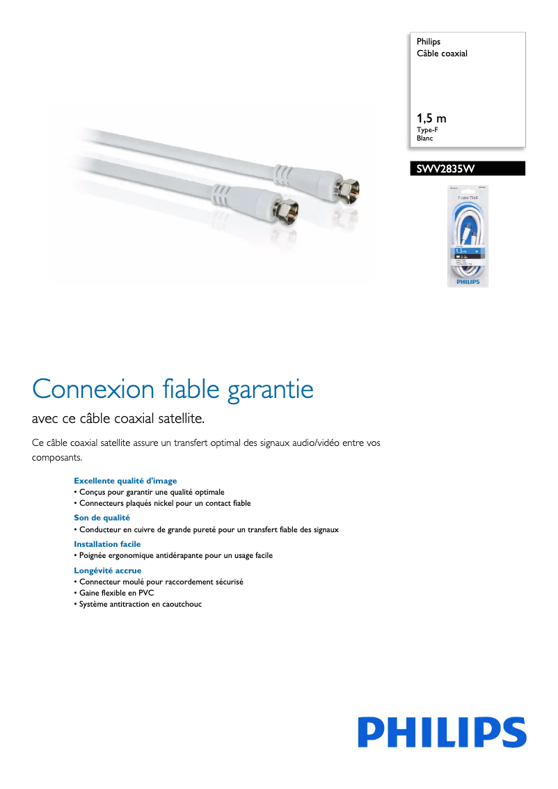 Página 1 del manual Manual de usuario Philips SWV2835W