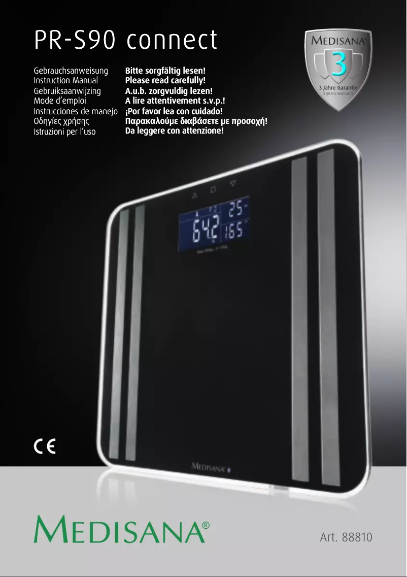 Página nº 1 - Manual de usuario Medisana PR-S90 Connect