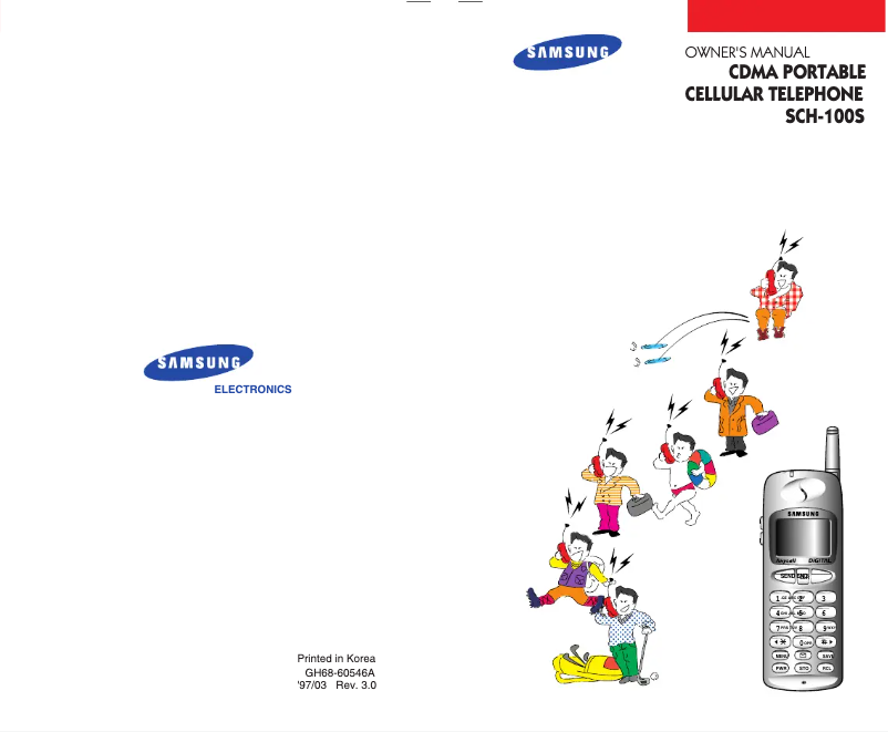 Imagen de la primera página del manual del dispositivo SCH-100S
