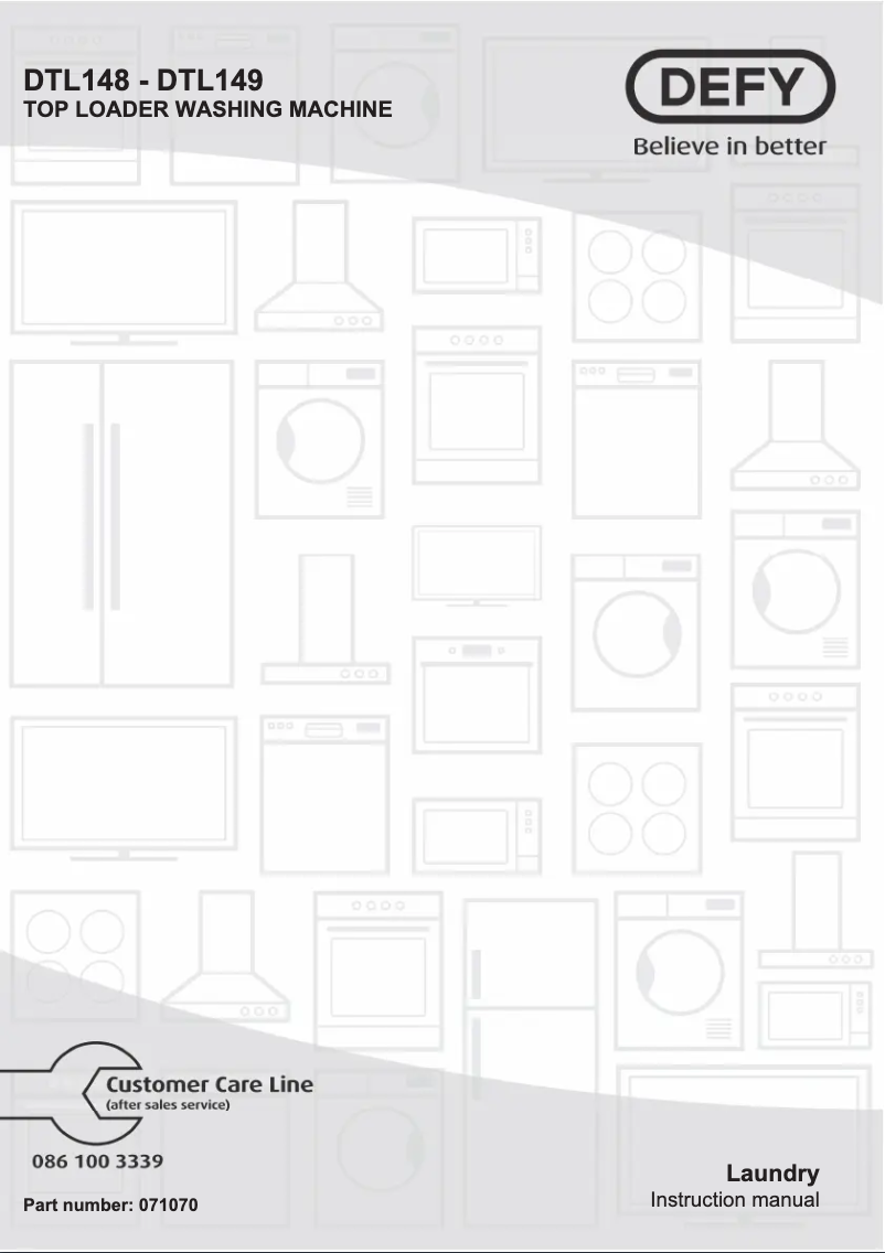 Página 1 del manual Manual de usuario Defy DTL 149