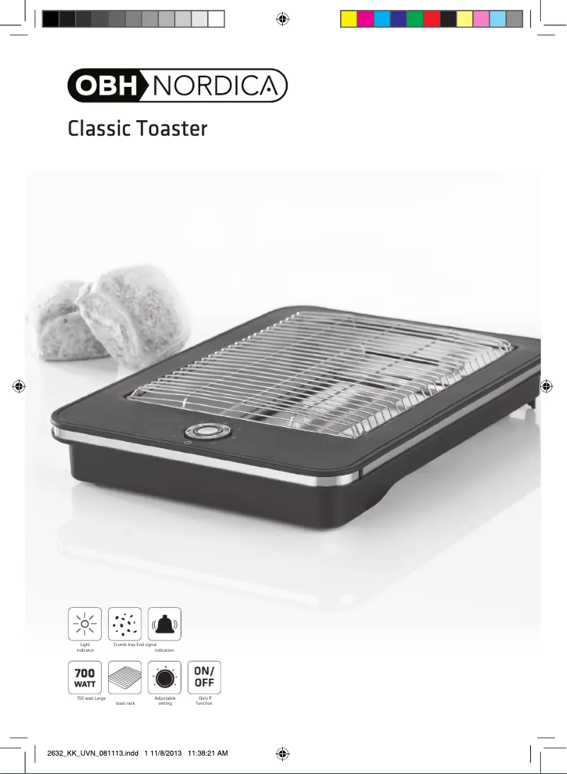 Página nº 1 - Manual de usuario OBH Nordica Classic 2632