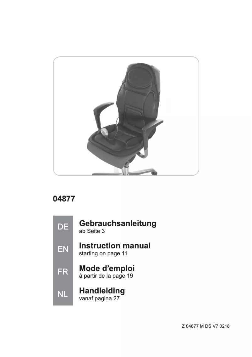Página 1 del manual Manual de usuario VitalMaxx 04877