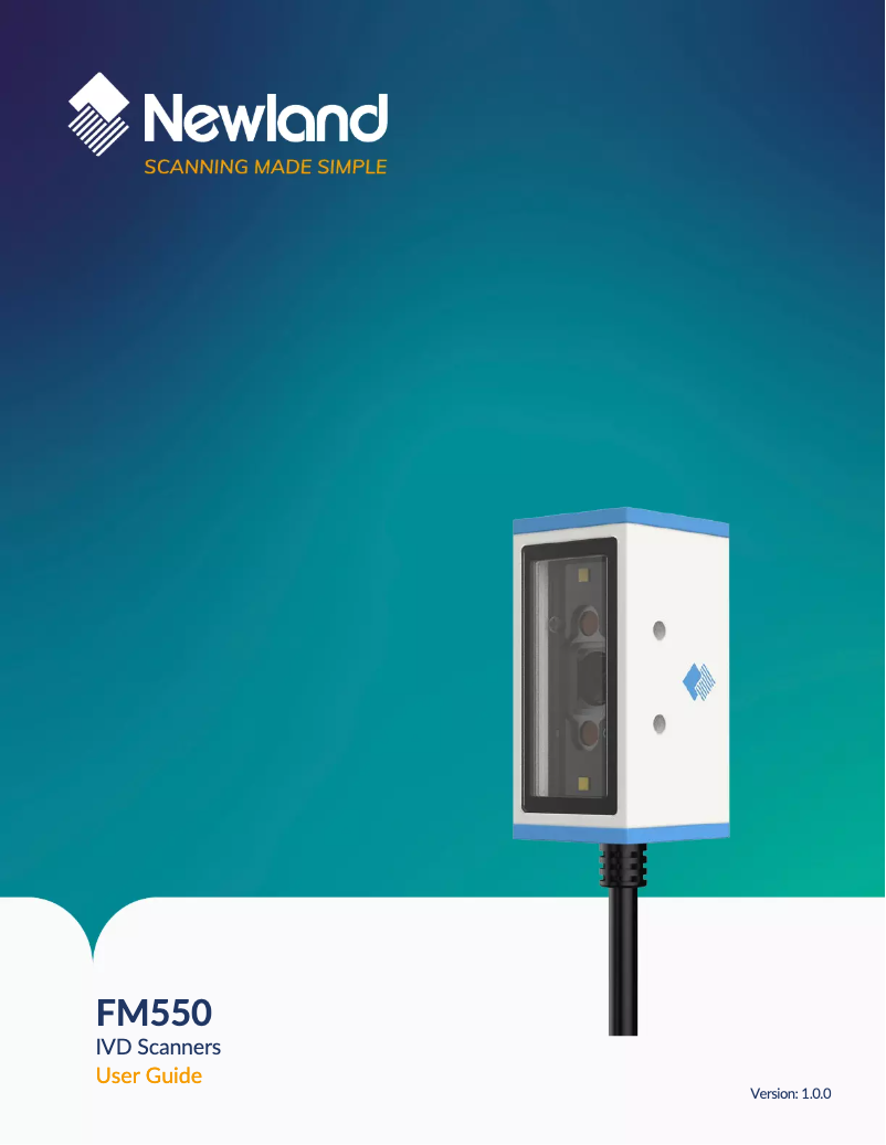 Imagen de la primera página del manual del dispositivo FM550