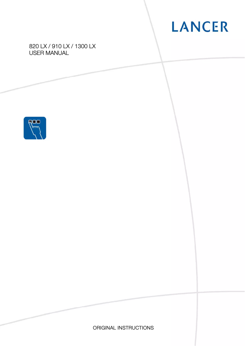 Imagen de la primera página del manual del dispositivo 1300 LX