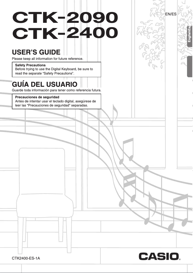 Imagen de la primera página del manual del dispositivo CTK-2090