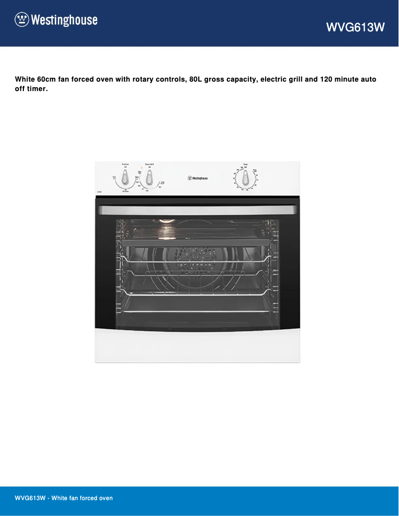 Imagen de la primera página del manual del dispositivo WVG613W